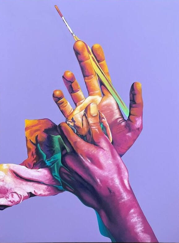 painter's hands